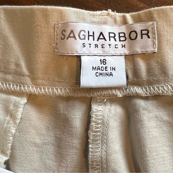 Sag Harbor size 16 Capris- bone or cream colored - Picture 3 of 6
